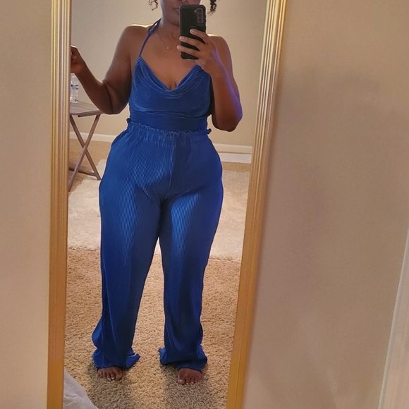 Royal Blue Two Piece - Picture 2 of 3